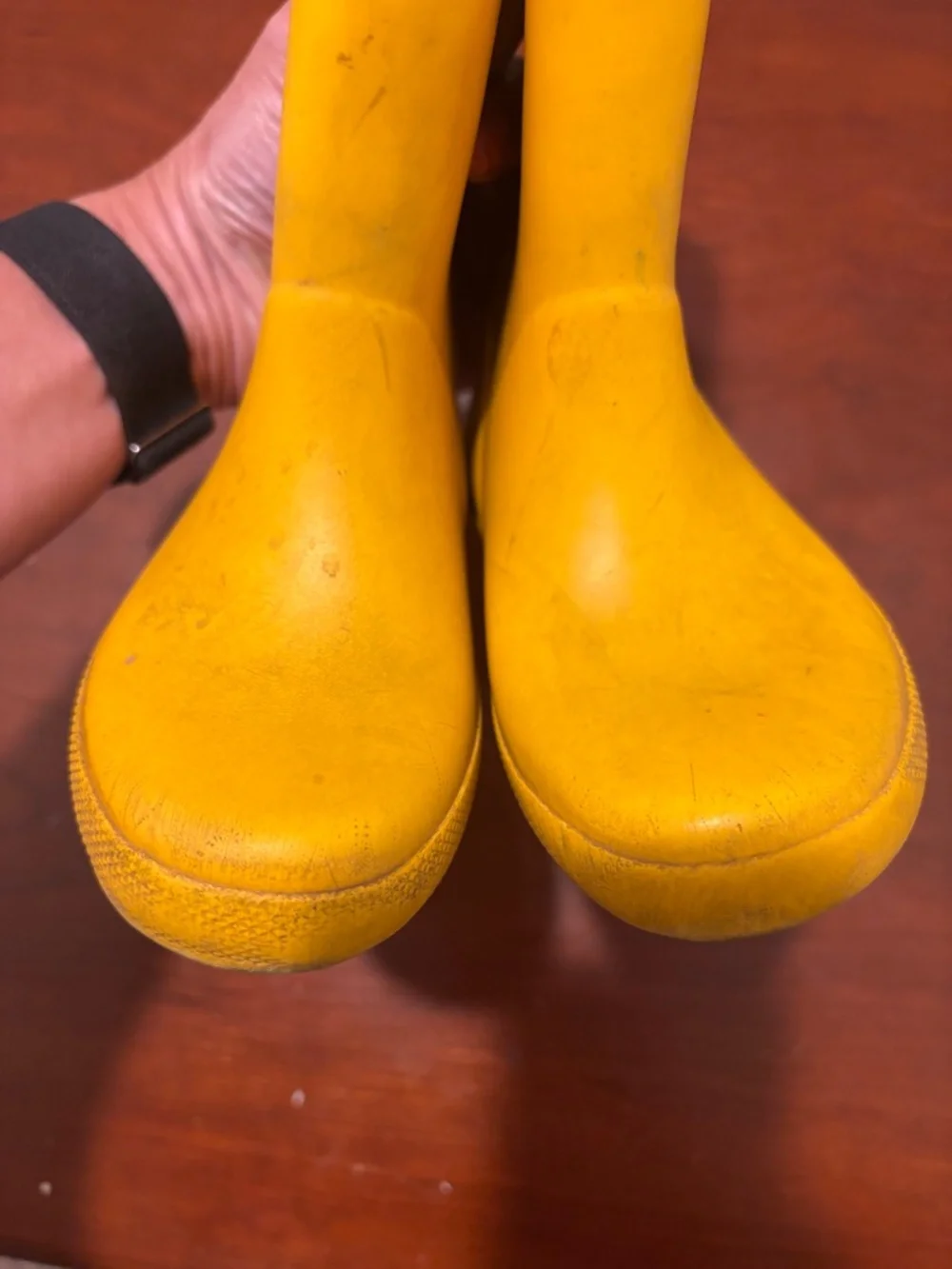 Hunter Kids Rain Boots Yellow UK Size 8 US size 9